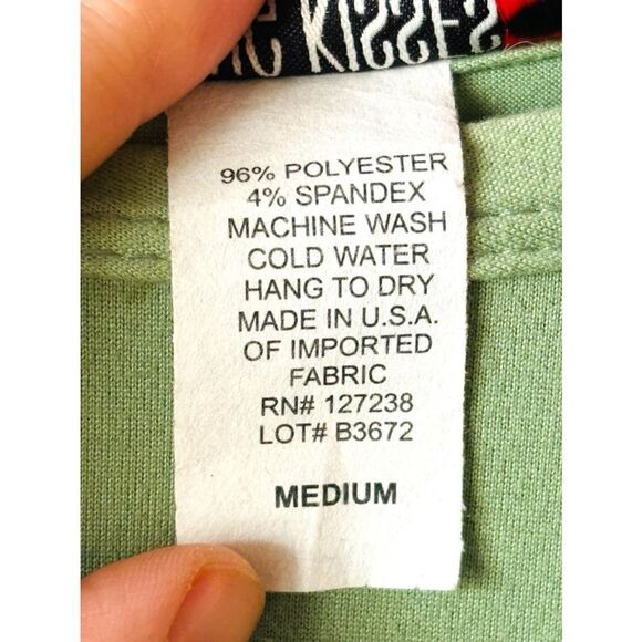 Morning Kisses New York Women’s Size Medium Honeydew Tiered Mini Swing Dress - Picture 9 of 10